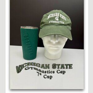 Bundle of 2 Michigan State Gymnastics Cap and Cup 7"